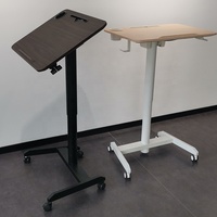 Bureau intelligent réglable en hauteur, moderne, en aluminium, pour le bureau, la maison, l'école, table de travail assis-debout