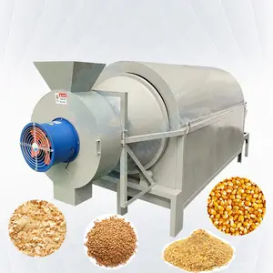 Máquina de secagem de rolo profissional, máquina de secagem de ar grão de 30 toneladas com dupla bateria para folha de moringa e desperdício de alimentos