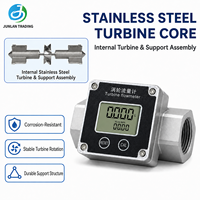 Débitmètre numérique à turbine en alliage d'aluminium DN20-DN50, filetage femelle, écran LCD, 8-300 L/min