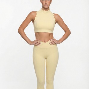 Conjuntos Deportivos para Mujer, Leggings y Camisetas sin Mangas, Ropa <span class=keywords><strong>de</strong></span> Yoga, Ropa Deportiva para Gimnasio y Fitness - Product Image 2