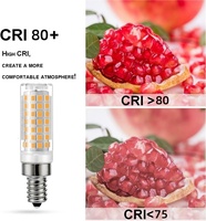 Éclairage intérieur avec ampoule LED E14 E12 G4 G9 5W à haut lumen 2700K-6500K, ampoule LED à économie d'énergie pour lampe de décoration avec ETL