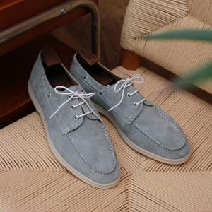 Zapatos de Vestir Británicos Nuevos de Primavera/Verano con Parches Cuadrados, Cordones, Estilo Retro, Versátiles, Ligeros, Antideslizantes y Transpirables con Suela de Goma - Product Image 2