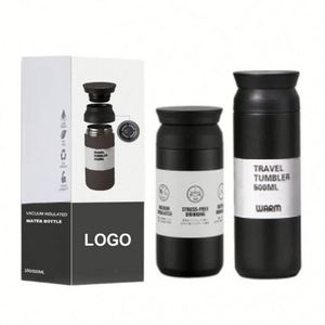 แก้วน้ำสแตนเลสเก็บความร้อน ขนาด 350 มล. 500 มล. แบบสุญญากาศ สำหรับเล่นกีฬา เดินทาง แคมป์ปิ้ง เก็บอุณหภูมิ น้ำ กาแฟ - Product Image 2