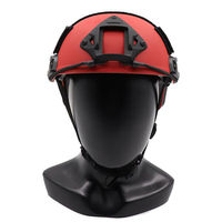 Casque tactique rapide MH rouge avec système de réglage intérieur OPS pour les accessoires de cinéma et les jeux CS adaptés à toutes les saisons