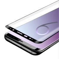 Protection d'écran en verre trempé liquide anti-rayures avec colle intégrale pour Samsung Galaxy S8 S9 Plus Note 8 9