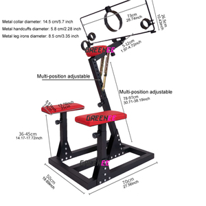 GREENEE SM Attrezzatura per Addestramento e Contenimento, Rack per Tortura, Prodotti e Giocattoli Sessuali per Adulti, Strumenti per Ingresso Posteriore Femminile - Product Image 4