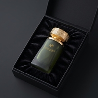 Flacon de parfum vide en verre dépoli de haute qualité 100 ml, personnalisé OEM ODM, avec pulvérisateur, pour coffret cadeau homme arabe de Dubaï