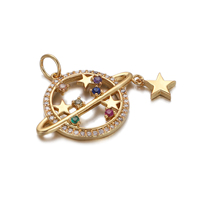 Mignon Soleil Lune Étoile Charmes pour la Fabrication de Bijoux Fournitures Bohème Dijes Or Couleur Diy Boucles D'oreilles Bracelet Collier