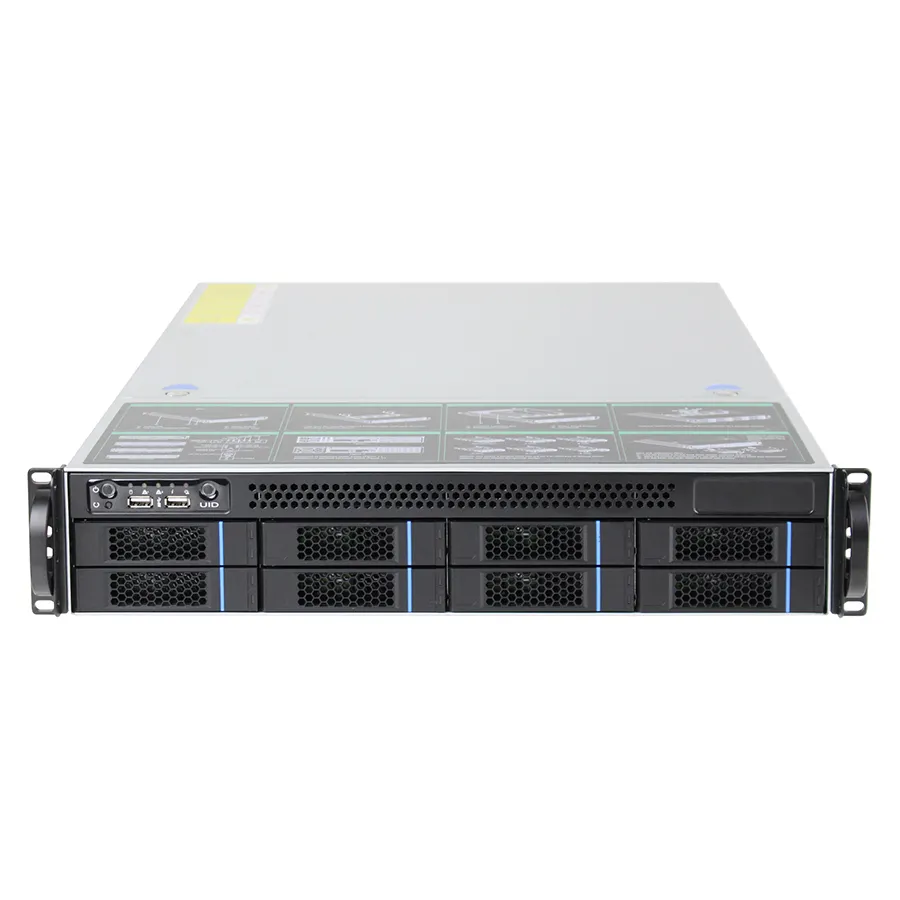 Kualitas baik dan kinerja tinggi BailianF 7255 16 core 2.2GHz HDD RAID penyimpanan 2u rak 8bays 550W PSU server