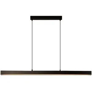 Plafonnier Led au design moderne minimaliste, longue bande, luminaire décoratif d'intérieur, idéal pour une Villa, une salle à manger ou un bureau, 80/100CM, 16/20W, 1 unité