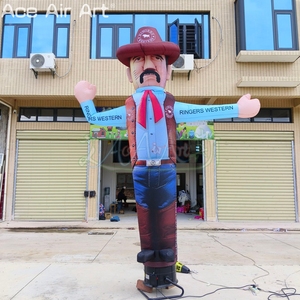 Mascota Inflable Gigante de Vaquero del Oeste con Logotipo Personalizado, Bailarín de Aire Inflable para Publicidad y Promoción en Exteriores - Product Image 2