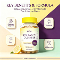 Gummies de collagène à mâcher, supplément de collagène hydrolysé, gommes beauté et bien-être pour une peau, des cheveux et des ongles d'apparence saine