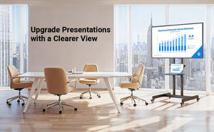 Support TV mobile KLC-150B pour bureau, 32-65 pouces, pour événements, stand d'exposition, montage <span class=keywords><strong>avec</strong></span> plateau pour <span class=keywords><strong>lecteur</strong></span> <span class=keywords><strong>DVD</strong></span>, intégration du système audiovisuel - Product Image 4