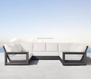Ensemble de canapés de luxe personnalisables ensemble de meubles modernes ensemble de terrasse en fonte d'aluminium ensemble de canapés sectionnels de patio designs - Product Image 2