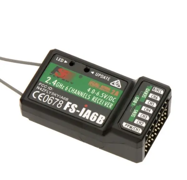 Flysky FS-IA6b 2.4G 6-Channel Remote Control Receiver Plastic DIY FPV RC Airplane Flysky Fs I6 Transmitter Radio Systems Type