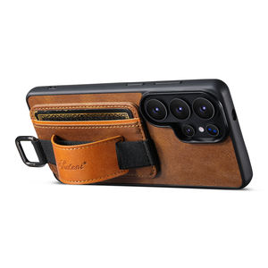 เคสหนังแบบมีช่องใส่การ์ดหลายช่อง พร้อมห่วงคล้องมือ สำหรับ Samsung Galaxy S26 <span class=keywords><strong>Ultra</strong></span> Plus S25 S24 S23 <span class=keywords><strong>S22</strong></span> - Product Image 5