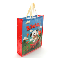 Bolsa Reutilizable de PP Tejido para Supermercado con Acabado Laminado para Tiendas Minoristas