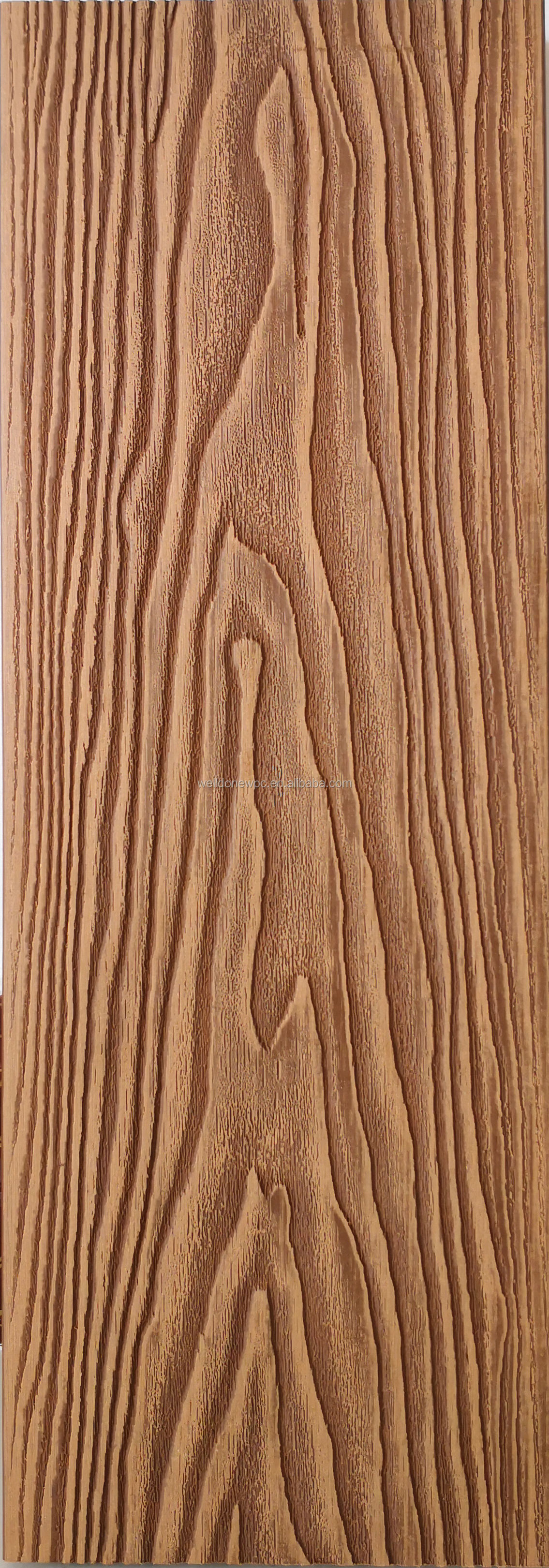 wpc廉价建材木塑复合板材3d深压花木纹低维护使用寿命长140毫米