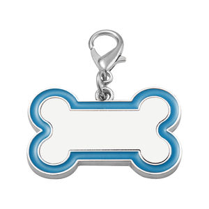 אישיות <span class=keywords><strong>diy</strong></span> blanks מותאם אישית baslimation כלב תגיות עצם סגסוגת מתכת צבעוני תג שם חיית תג מזהה - Product Image 3