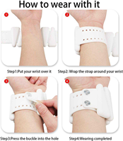 Ensemble de bandes de cheville et de poignet réglables en silicone avec poids en fer, respirantes, écologiques, antidérapantes, accessoire de Pilates pour l'entraînement de force