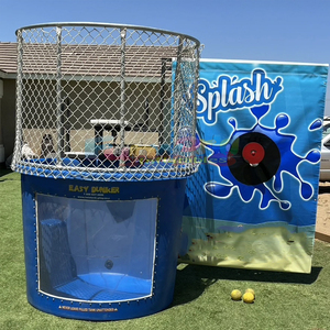 Kommerzielles Wasserspiel Easy <span class=keywords><strong>Dunker</strong></span> mit Bällen Tragbarer Dunking Booth Giant Dunk Tank - Product Image 6