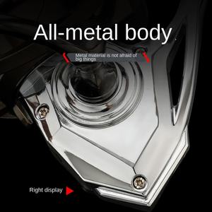 Carrete de Pesca Giratorio <span class=keywords><strong>Diao</strong></span> De Lai JK, Relación de Engranajes 5.2:1, Uso con Mano Derecha, Pesca en Playa y Mar, Alta Velocidad, Metálico, 208-387g - Product Image 3