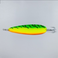 SEASKY Cuillère de pêche durable en métal avec lame en acier inoxydable de 5 1/2 pouces pour la pêche en mer, eau salée, 50g, UV, pour saumon, thon, muskie