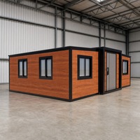 Maison conteneur pliable et extensible, isolée, étanche, facile à installer, 2 ou 3 chambres, villa préfabriquée de luxe prête à l'emploi