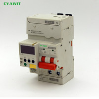 Interruptor de Circuito Inteligente Miniatura CYAWIT 4G WIFI RS485 2P 32A Modular para Riel DIN Tipo MCB RCCB/RCBO de Cobre con Protección Li