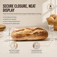 Sacs à baguettes en plastique certifiés FDA BRC, sacs à pain micro-perforés BOPP