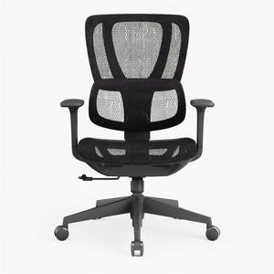 Chaise de <span class=keywords><strong>bureau</strong></span> réglable de qualité supérieure pour personnes obèses avec tissu en maille robuste, soutien lombaire et dossier mi-haut - Product Image 4