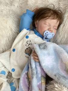 Poupée Reborn en Silicone Réaliste Miniature R&B, Aspect Humide, Corps Complet, Poupée <span class=keywords><strong>de</strong></span> Mode Nouveau-né, <span class=keywords><strong>Image</strong></span> Solide et Douce - Product Image 6