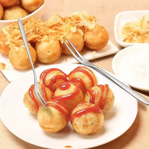 Forchette per Frutta in Acciaio Inox, Piccole Forchette per Dessert, Forchette Creative per <span class=keywords><strong>Pasticceria</strong></span>, Piccoli Stuzzicadenti per Frutta in Stile Occidentale - Product Image 6