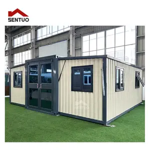 ขายส่งจีน 20ft 40ft พับบ้านสําเร็จรูปมือถือ Modular Casas Prefabricadas บ้านคอนเทนเนอร์ขยายได้พร้อมห้องน้ํา