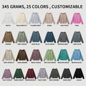 Felpe con Cappuccio da <span class=keywords><strong>Uomo</strong></span> Personalizzate OEM ODM in Cotone Spesso Tinta Unita Basic da 345g - Product Image 3