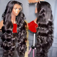 Perruque Body Wave en Cheveux Humains Bruts Vietnamiens Vierge, Cuticules Alignées, Sans Colle, Lace Frontale HD 13x6, Vente en Gros et Livraison Directe