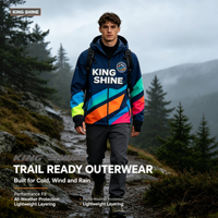 Veste imperméable à capuche pour homme, veste softshell pour homme, coupe-vent en polyester, veste de travail, uniformes de travail, sublimation, printemps 2027