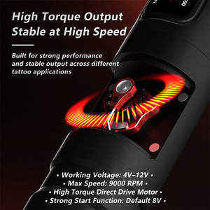 <span class=keywords><strong>Stylo</strong></span> de tatouage sans fil Soullead VIGOR 09 à entraînement direct, course réglable, contrôle de vitesse indépendant, alimentation, 1 batterie supplémentaire jetable - Product Image 5