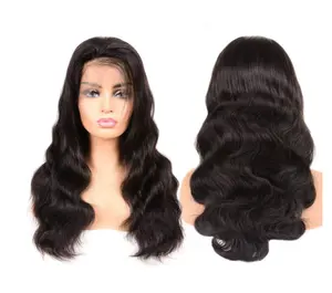 12 inch to 26 inch Length Optional Black Woman Lace Closure Human Hair Wigs