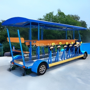 Vélo biplace à vitesse unique de style américain avec fourche électrique en acier, pédale ordinaire et frein à disque, disponible à la vente - Product Image 6