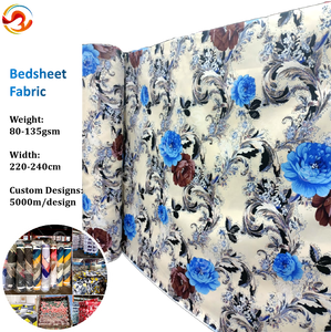 Ropa de Cama <span class=keywords><strong>con</strong></span> Diseño Personalizado, Tela de Poliéster Transpirable Micro Peach, Tela de Poliéster Estampada por Dispersión - Product Image 1