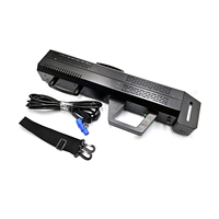 Machine à fumée électrique portative 1500W avec LED, pistolet à brouillard à commande manuelle et portée de jet de 5-6m pour soirées en boîte de nuit