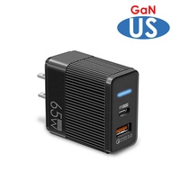 Chargeur 65W GaN PD chargeurs rapides tête de charge de téléphone portable QC3.0 ordinateur portable 35W GaN chargeur mural adaptateur prise