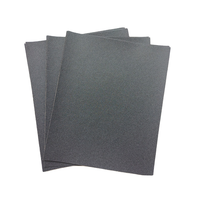 Papier abrasif de haute qualité en carbure de silicium latex 60-2000 grains, feuilles de ponçage pour le polissage des surfaces, papier abrasif noir imperméable