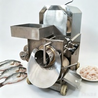 Machine à désosser le poisson commerciale, séparateur automatique de viande de poisson en acier inoxydable pour la transformation du surimi