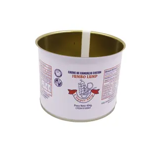 SGS Certificated Salt Environment Metal Tinplate 3 Pieces Cans For Sea Food Crab Meat Packaging