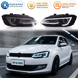 Phares avant LED VLAND pour Volkswagen VW <span class=keywords><strong>Polo</strong></span> MK5 <span class=keywords><strong>6R</strong></span> 6C 2011-2018 - Product Image 1