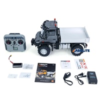 KABOLITE 5501 1/14 4X4 RC Rock Crawler Truck, Vehículo Todoterreno RTR con Transmisión de 2 Velocidades, Luces LED y Sonido, K5501 Unimog