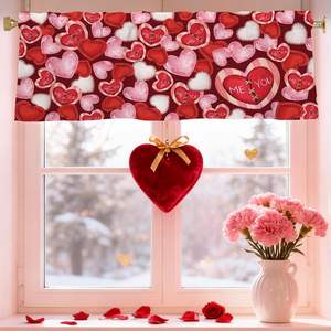 <span class=keywords><strong>Tende</strong></span> <span class=keywords><strong>per</strong></span> Finestre di San Valentino con Cuori Rossi, Rami d'Amore e Uccelli, Decorazioni <span class=keywords><strong>per</strong></span> Finestre di Camion, Cucina e <span class=keywords><strong>Camera</strong></span> <span class=keywords><strong>da</strong></span> <span class=keywords><strong>Letto</strong></span>, Personalizzabili - Product Image 3