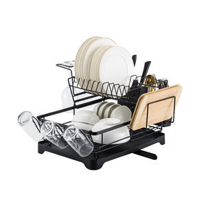 BX stendino per piatti con porta utensili in <span class=keywords><strong>vetro</strong></span> per <span class=keywords><strong>scolapiatti</strong></span> da cucina con <span class=keywords><strong>scolapiatti</strong></span> Set per lavello da cucina Sotrage Rack - Product Image 5